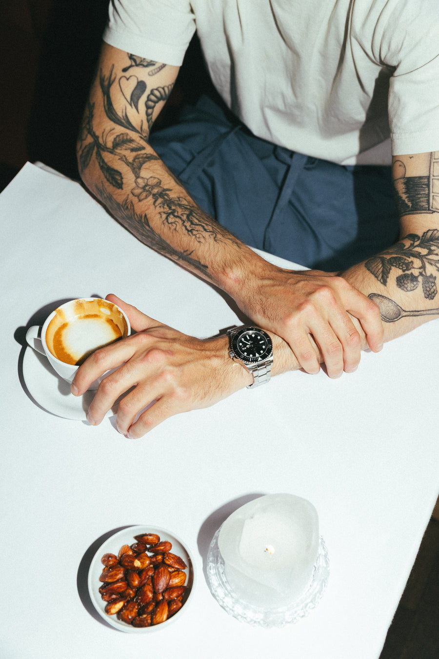 Pivot watch in an everyday lifestyle setting