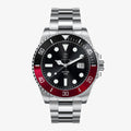 Pivot Black - Black & Red Bezel