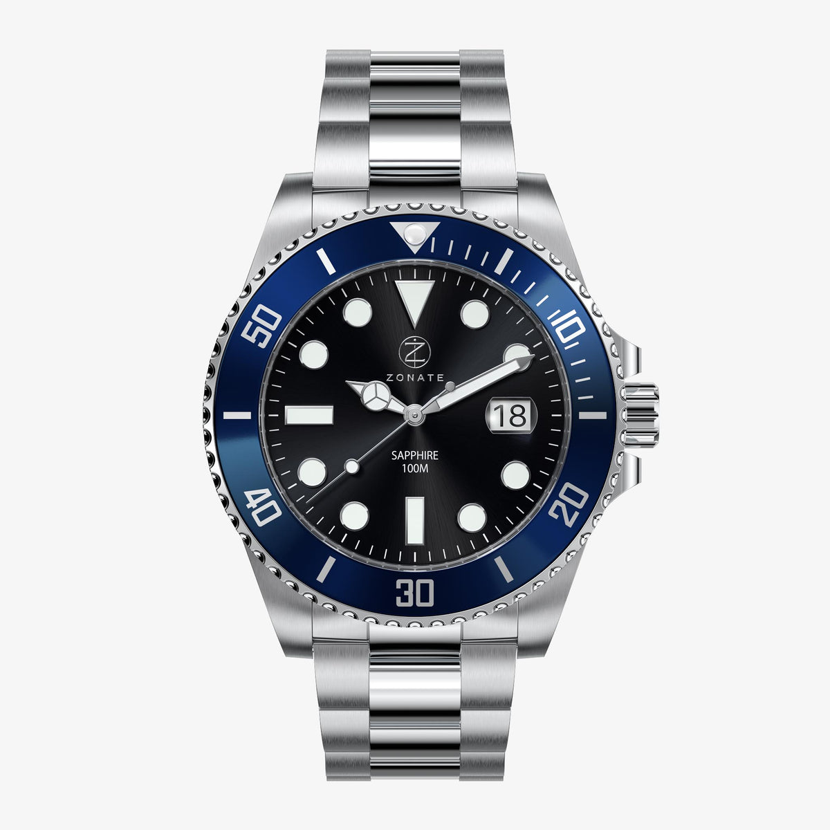 Pivot Black - Blue Bezel
