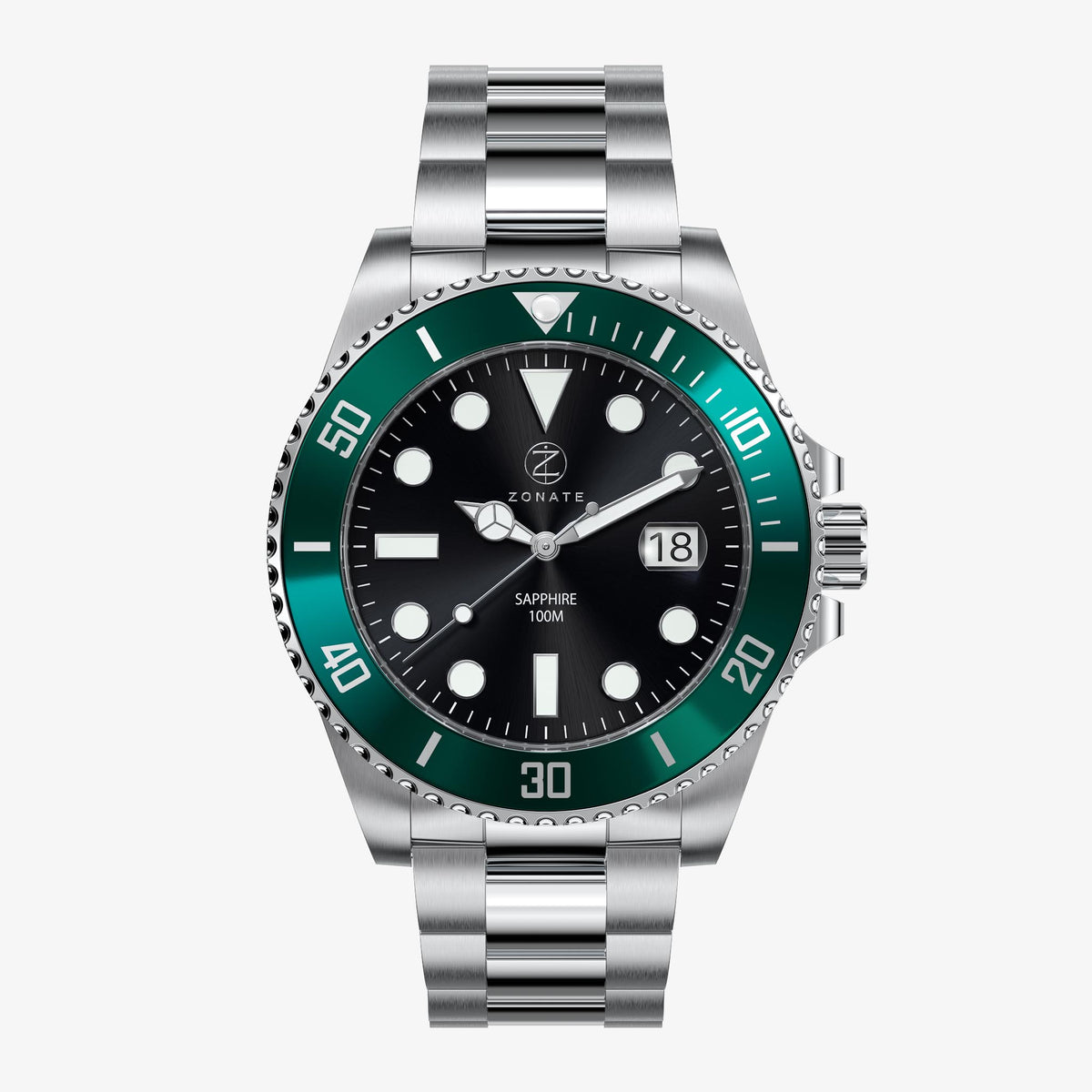 Pivot Black - Green Bezel