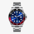 Pivot Blue - Black & Red Bezel
