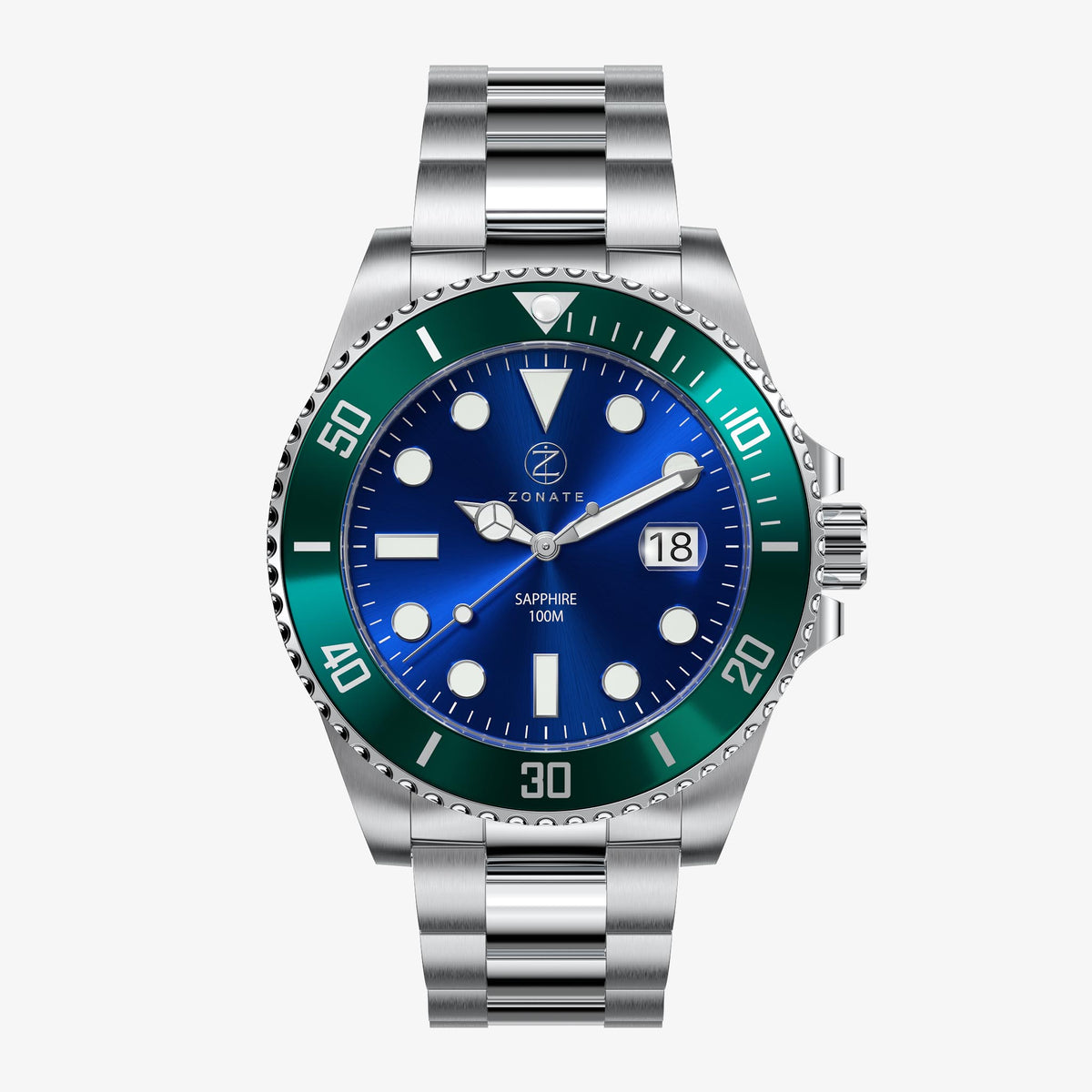 Pivot Blue - Green Bezel