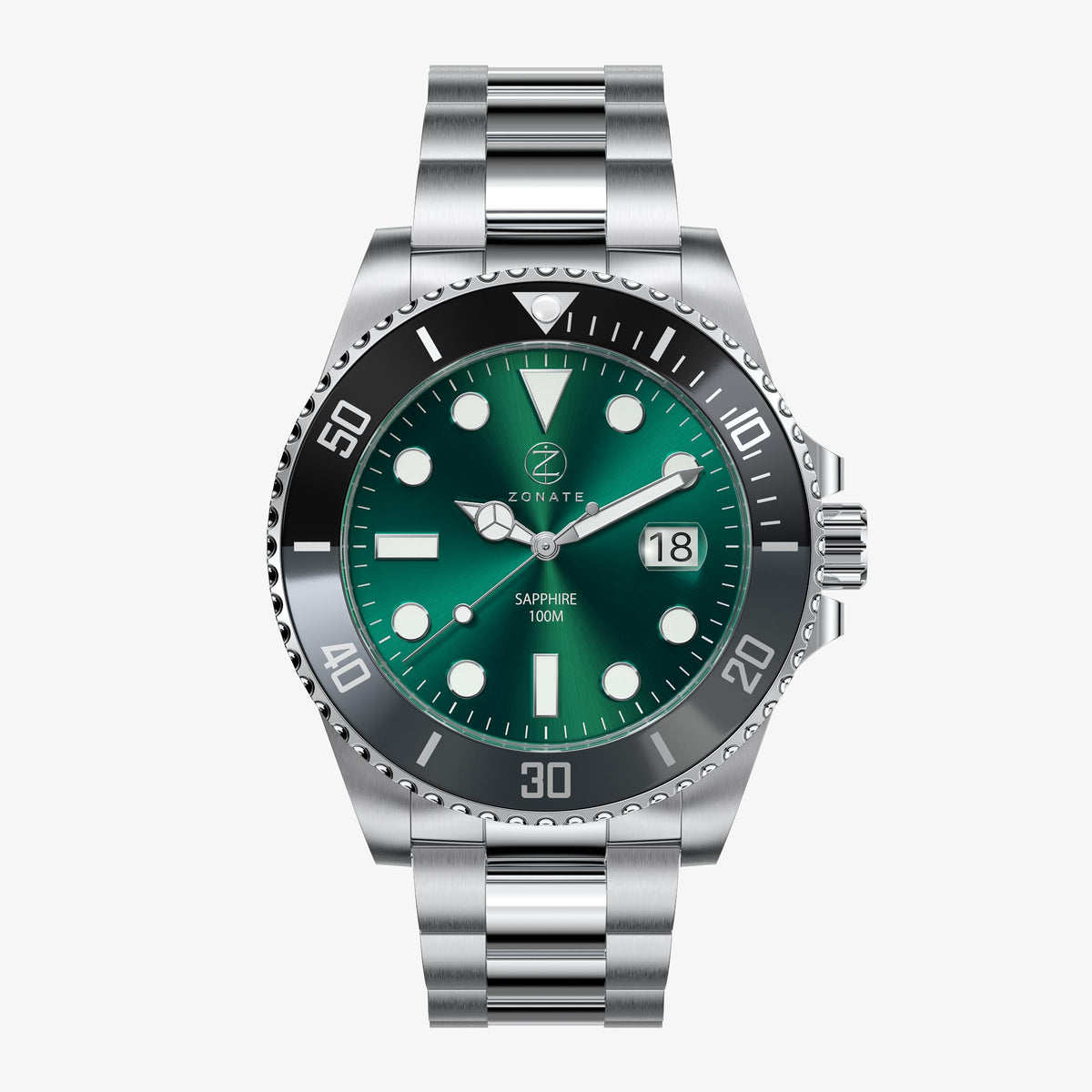 Pivot Green - Black & Gray Bezel