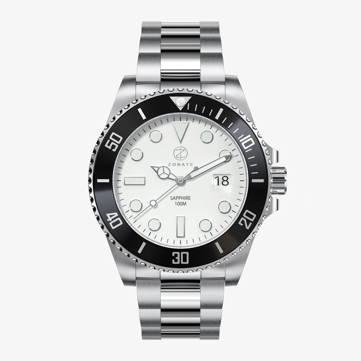 Pivot White - Black Bezel