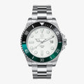 Pivot White - Black & Green Bezel