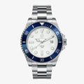 Pivot White - Blue Bezel