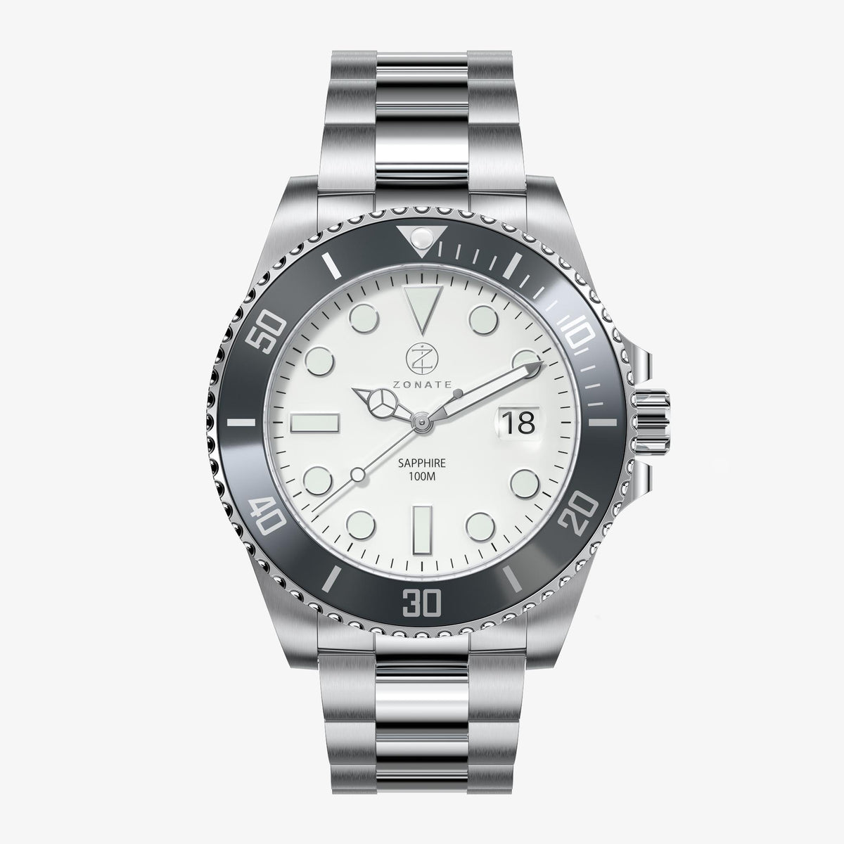 Pivot White - Gray Bezel